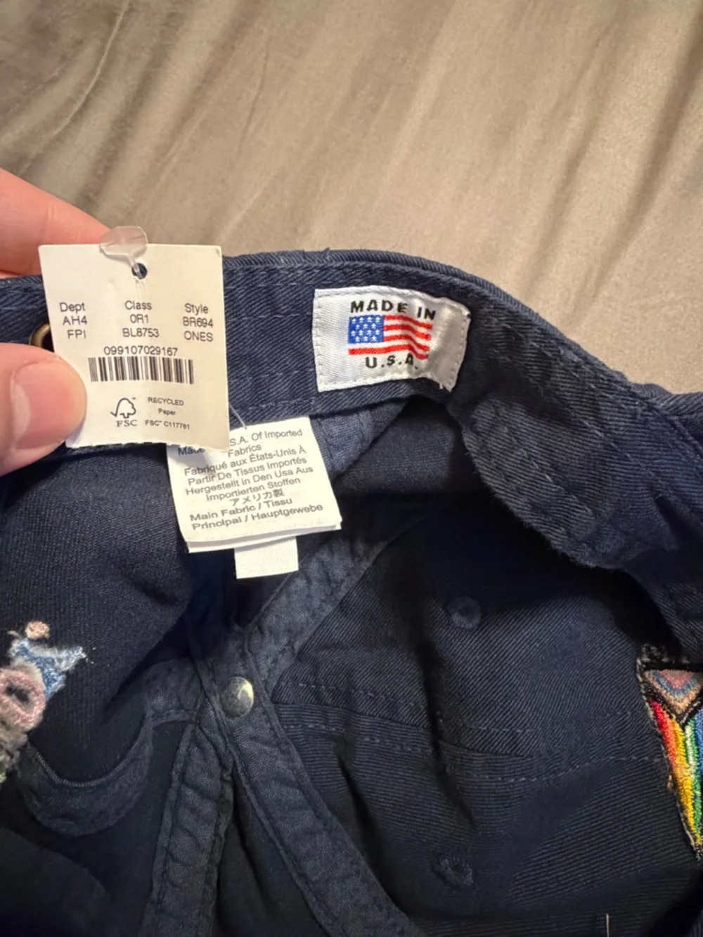 J.Crew Pride Flag baseball cap